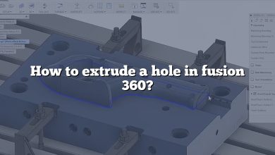 How to extrude a hole in fusion 360?