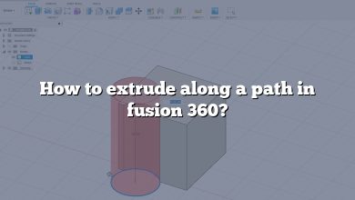 How to extrude along a path in fusion 360?