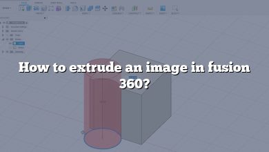 How to extrude an image in fusion 360?