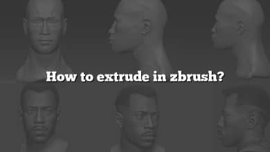 How to extrude in zbrush?