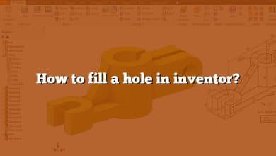 How to fill a hole in inventor?