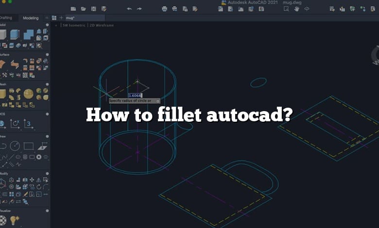 How to fillet autocad?