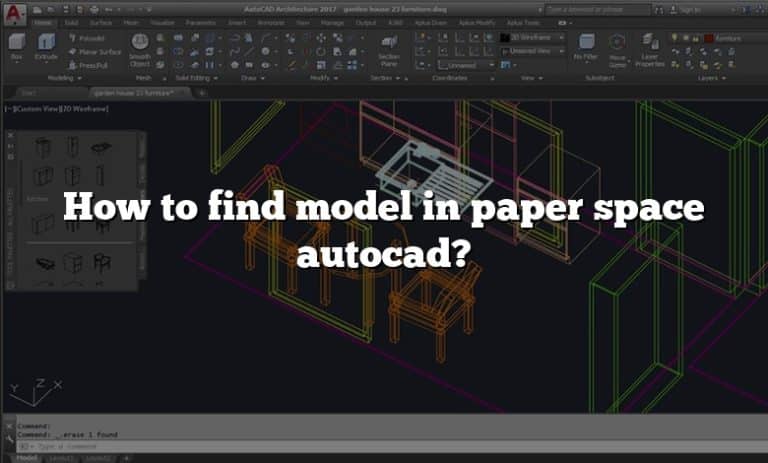 how-to-find-model-in-paper-space-autocad