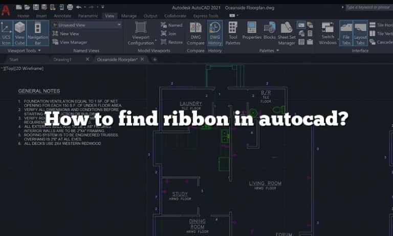 how-to-find-ribbon-in-autocad