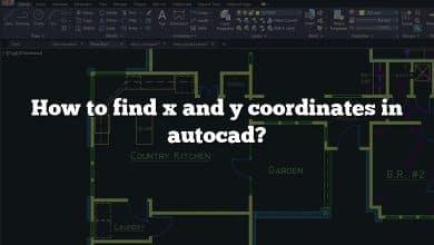 How to find x and y coordinates in autocad?