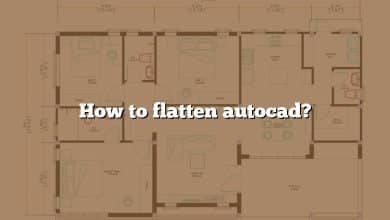 How to flatten autocad?