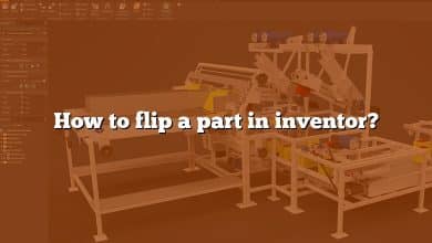 How to flip a part in inventor?