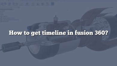 How to get timeline in fusion 360?