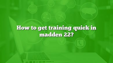 How to get training quick in madden 22?