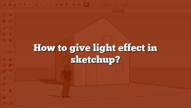 How to give light effect in sketchup?