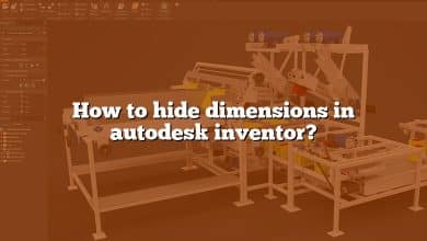 How to hide dimensions in autodesk inventor?