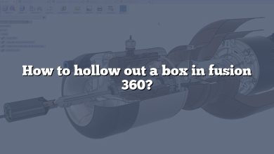 How to hollow out a box in fusion 360?