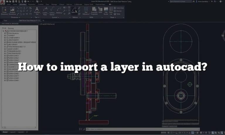 How to import a layer in autocad?