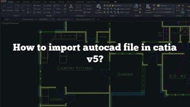 How to import autocad file in catia v5?