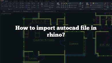 How to import autocad file in rhino?