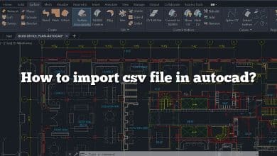 How to import csv file in autocad?