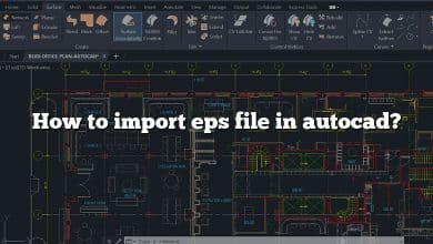 How to import eps file in autocad?