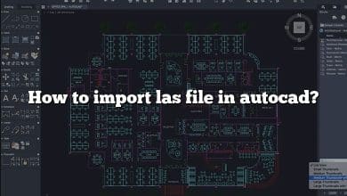 How to import las file in autocad?