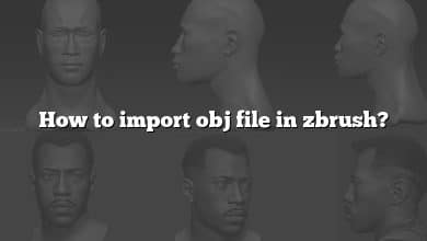 How to import obj file in zbrush?