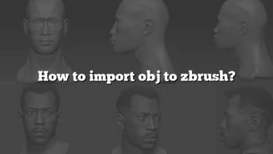 How to import obj to zbrush?