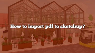 How to import pdf to sketchup?