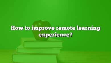 How to improve remote learning experience?