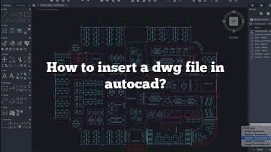 How to insert a dwg file in autocad?