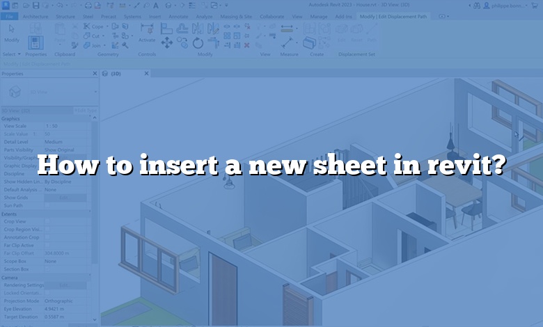 How to insert a new sheet in revit?