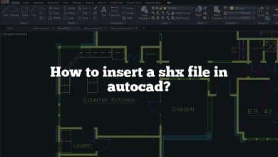 How to insert a shx file in autocad?