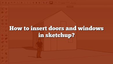 How to insert doors and windows in sketchup?