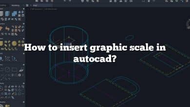 How to insert graphic scale in autocad?