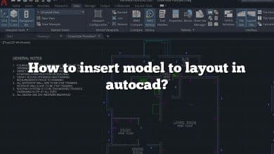 How to insert model to layout in autocad?