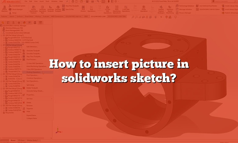 How to insert picture in solidworks sketch?