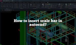 How to insert scale bar in autocad?