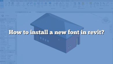 How to install a new font in revit?