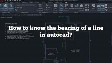 How to know the bearing of a line in autocad?