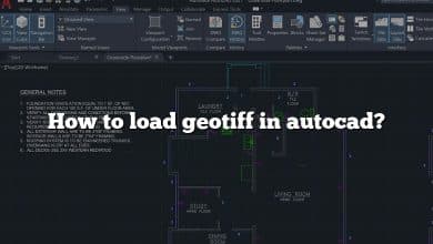 How to load geotiff in autocad?