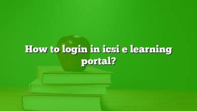 How to login in icsi e learning portal?