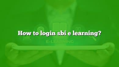 How to login sbi e learning?