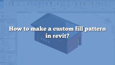 How to make a custom fill pattern in revit?