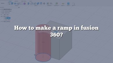 How to make a ramp in fusion 360?