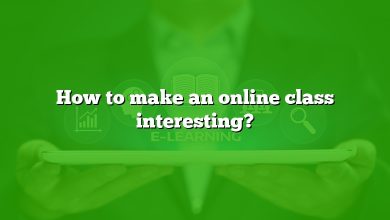 How to make an online class interesting?