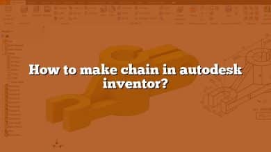 How to make chain in autodesk inventor?