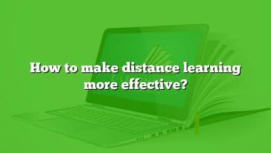 How to make distance learning more effective?