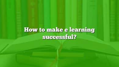 How to make e learning successful?