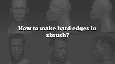 How to make hard edges in zbrush?