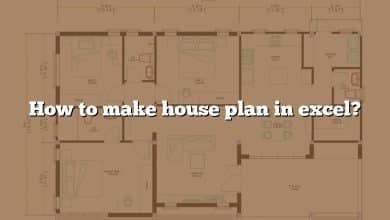 How to make house plan in excel?