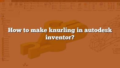 How to make knurling in autodesk inventor?