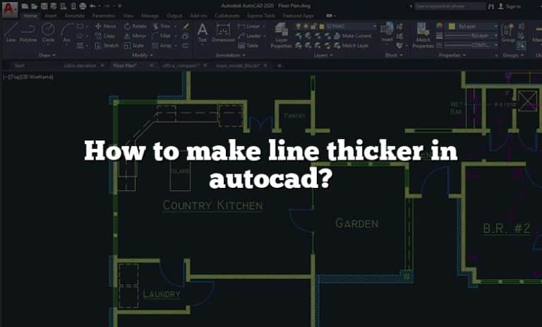 How To Make Circle Line Thicker In Autocad