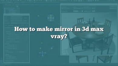 How to make mirror in 3d max vray?